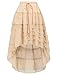 Women Amelia Steampunk Cake Skirt Elastic Waist With Draw String BP227-2 Size L Champagne