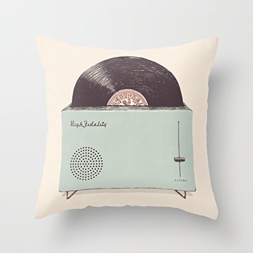 High Fidelity Toaster Throw Pillow Covers with Zip Cushon Covers 18 x 18