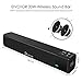 EIVOTOR 20W PC Sound Bar with Subwoofer, Portable Wireless Computer Speaker with Super Bass, Black