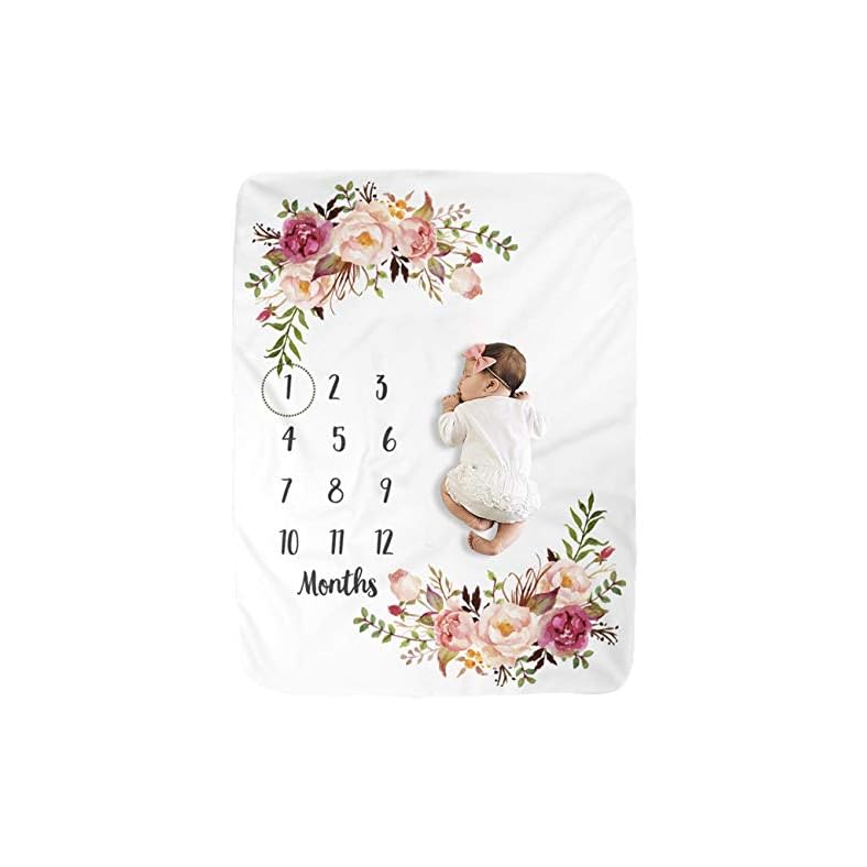 Milestone Blanket/Baby Milestone Blanket Girl Boy/Large Baby Blankets for Girls and Boys Newborn Photography Premium…