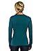 Woolx Hannah - Women's Merino Wool Top - Midweight, Moisture Wicking Merino Wool Base Layer, Medium, Midnight Teal