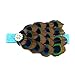 Pandahall Elastic Girl Headband Baby Headdress Dyed Peacock Feather Hairband 110mm