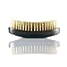 The Mane Brush - Mens Curved Military Hair and Beard Brush - Curved 360 Wave Brush - 100% Boar Bristle (Black Bristle)