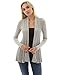 PattyBoutik Women's Drape Collar Ruffle Hem Cardigan