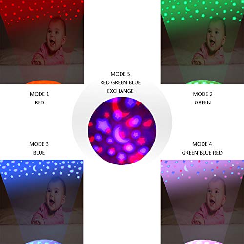 Baby Sleep Soother Night Light Projector Push and Go Plane Educational Crib Toy with Remote Melodies Music Story Poetry Star Light for Toddler Indoor or Outdoor Gift Blue (500+ Contents) - Thumbnail 6
