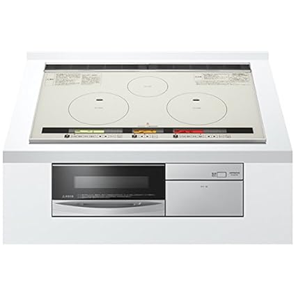 [Single-phase 200V] HITACHI (Hitachi) 3-neck IH width 75cm built-in IH cooking heater HT-K8STWF-S (Silver)
