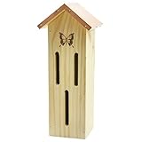 Gardirect Wooden Butterfly Hotel, Sweet Butterfly Home (12-7/8'' Tall x 5'' Wide)