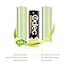 Odec AA Rechargeable Batteries, 2450mAh Ni-MH Deep Cycle Battery Pack(8-Pack)