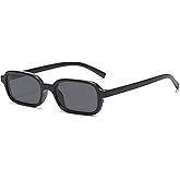 2020 VentiVenti Rectangle Sunglasses for Women Men Trendy Narrow Square Frame 90’s Retro Sun Glasses UV400 Protection Shades