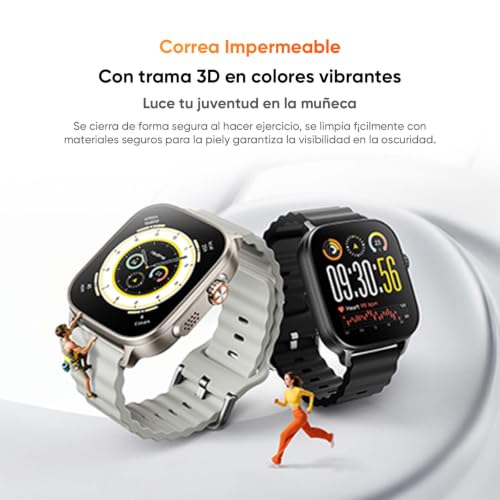 realme Watch 5 Smartwatch con batteria di 20 giorni, smartwatch con 108 modalità sportive, monitor della salute, smartwatch IP68, NFC, argento