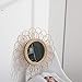 Jingolden Rattan Dressing Mirror Innovative Art Deco Round Mirror Home Decoration Equipment Living Room Wall Hanging Mirror Kitchen Bathroom Mirror