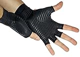 Wellness Arthritis Gloves, Copper Infused Compression Joint Support Therapy For Rheumatoid Symptoms, Hand Pain, Carpal Tunnel, Tendonitis, Swelling, Raynaud's Syndrom, Edema - Men & Women -1Pair