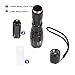 ON THE WAYZoomable Scalable 1600 Lumen Handheld Flashlight XML T6 5 Mode Adjustable Focus Zoom Tactical Torch Water Resistant Camping Lamp with 18650 3.7V Rechargeable Battery and 18650 Charger