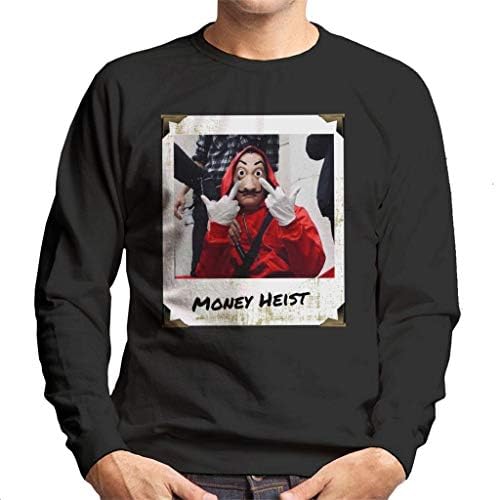 Money Heist Casa De Papel Mask Gang Sign Men's Sweatshirt