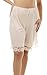 Underworks Pettipants Nylon Culotte Slip Bloomers Split Skirt 9-inch Inseam X-Large-Beige