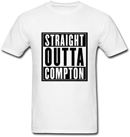 Sia Halk Straight Outta Compton White DIY Animal And Cartoon Graphic Men's T-Shirt Large