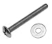 Micro Trader 2pcs Toilet Top Cover Lid Seat Fixings WC Blind Hole Fitting White Screws
