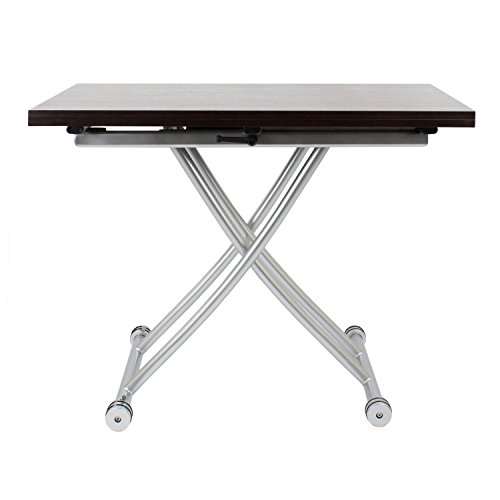 SpaceMaster Transforming X Coffee and Dining Table 2.0 in Walnut Finish