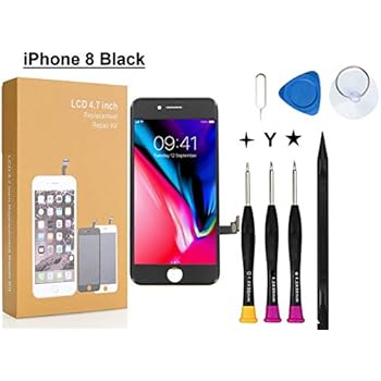 Compatible with iPhone 8 Screen Replacement Black COASD LCD Digitizer Touch Screen Assembly Set with 3D Touch Model No.A1863/A1905/A1906 (Black)