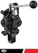 Prince RD-2575-T4-ESA1 Directional Control Valve, Logsplitter, 4 Ways, 3 Positions, Spring Center To Neutral, Cast Iron, 3000 psi, Lever Handle, 20 gpm, In/Out: 3/4" NPTF, Work 1/2" NPTF primary