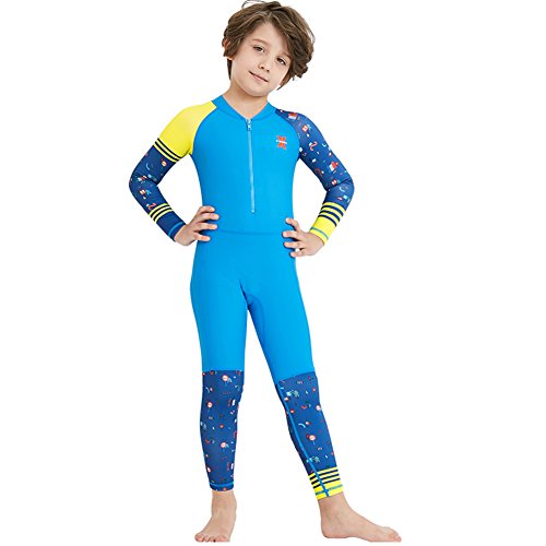 Fashionwu Children Unisex Colorful Jumpsuit Swimsuit Conjoint Quick Cute Dry Suit Set - Thumbnail 2