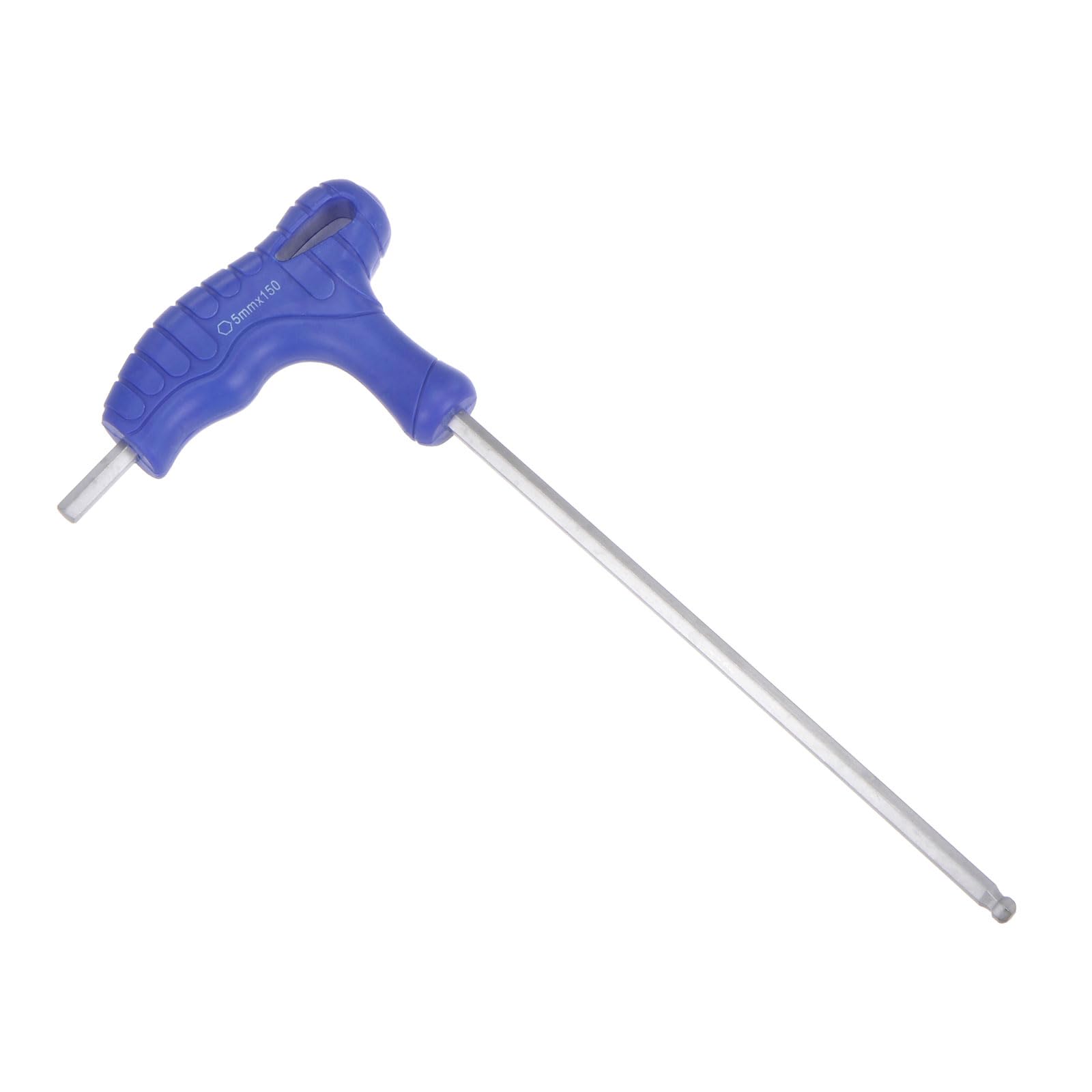 CoCud T-Handle Ball End Hex Key, 5mm Hex, CR-V Steel Metric T-Key Wrench Blue - (Applications: for Basic Home Repair and Mechanical Maintenance), 1-Piece