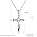 Naivo Cross Necklace 18K White Gold Plated Made with Austrian Crystal Toretto's Cross Chain Necklace Fast and Furious Inspired Religious Cross