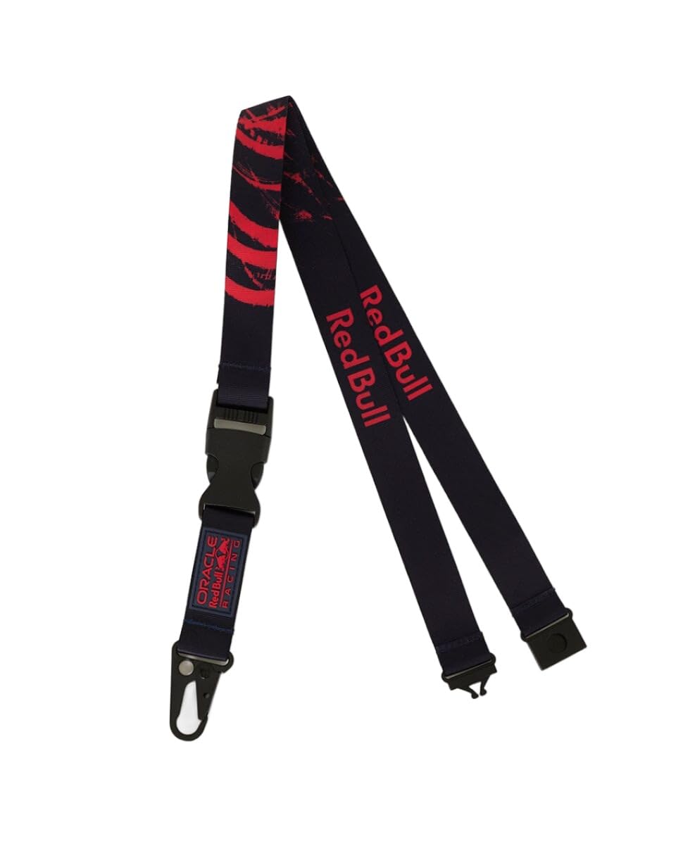 Castore Lanyard, Navy, 70% Nylon - Red Bull Racing F1 Keychain