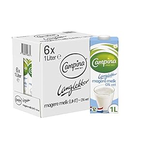 Campina Langlekker Magere Melk 0% Vet 6 x 1 L