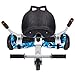 Hoverboard Seat Attachment for Kids & Adults, Go Kart Attachments Fits Self Balancing Scooter, Adjustable Frame, Transforming into Go Kart, White