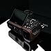 Gariz Genuine Leather XS-CHA7IIBR Camera Metal Half Case for Sony Alpha A7II A7RII Mark 2 Brown