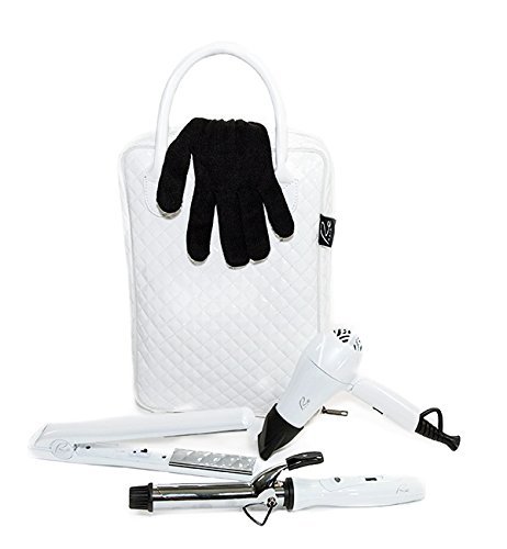 Re Plus Fashionable Travel / Styling Hair Tools Kit - White