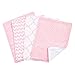 Trend Lab Sky 4 Pack Burp Cloth Set, Pink