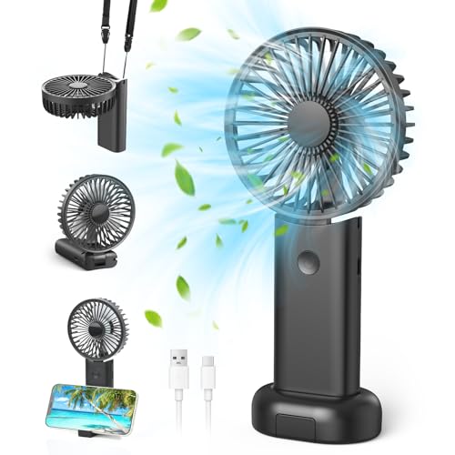 Namouk Mini Portable Fan Table Fan Small Pocket Fan with 3 Speed Levels USB Fan for Outdoor, Indoor, Moving, Office, Camping