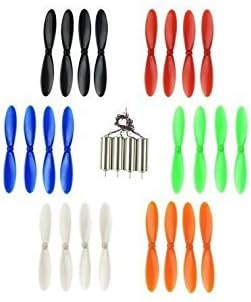 Funny Utopic For Hubsan X4 H107L Propeller and Motor set 720MM Motor+55mm Propeller For RC Quadcopter (Mix Color)