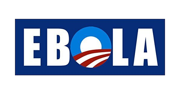 Amazon Com Lpf Usa Ebola With Obama Logo Bumper Sticker Anti Nobama Cdc Automotive