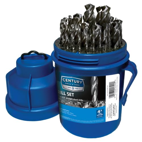 Century Drill & Tool Conjunto de brocas Brite HSS 22529, 29 peças