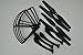 Successory® Syma X8C Venture RC Quadcopter Spare Parts Kit Propeller(1set) + Landing Gears Skids(1set)+ Prop Protective Frame Guard(1set) Black Color