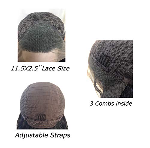 Lace-Front-Wigs-Loose-Curly-with-Baby-Hair-Short-Bob-Curly-Natural-Sythetic-Lace-Front-Wig-Natural-Hairline-Heat-Resistant-Fiber-Black-Wig-for-Women-14-inch