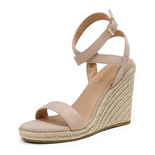 DREAM PAIRS Womens Open Toe Espadrilles Dressy