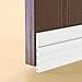 Door Draft Stopper, Under Door Draft Blocker Strong Self-Adhesive Door Seal Strip, Silicone Weather Stripping Windproof and Soundproof Door Sweep, 2