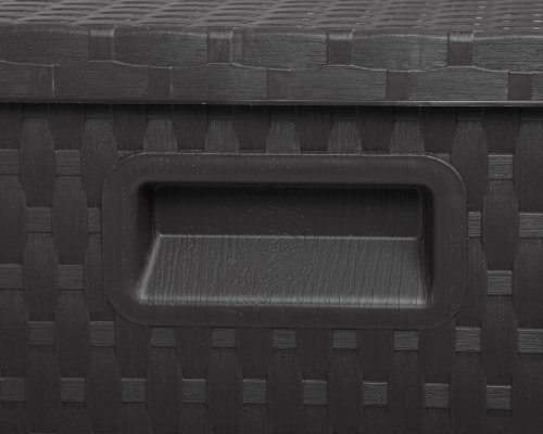 Ondis24 XL Kissenbox Enzo in Rattan Optik Auflagenbox abschließbar Gartenbox beugt Schimmel vor Regensicher mit Rollen… – Bild 8