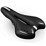 abobone Super Breathable Comfortable Bike Saddle Anatomic Relief Bike Seat Padded Cycling Seat Cushion with Long Soft Nose Design Bicycle Saddle Fit for Road Bike and Mountain Bike