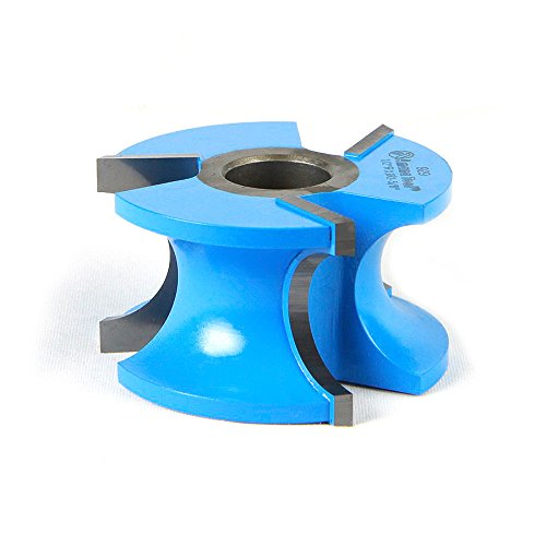 Amana Tool 929 Carbide Tipped 3-Wing Bullnose 1/2 R x 1 Bead R x 2-5/8 D x 1-1/2 CH x 1/2 & 3/4 Bore Shaper Cutter