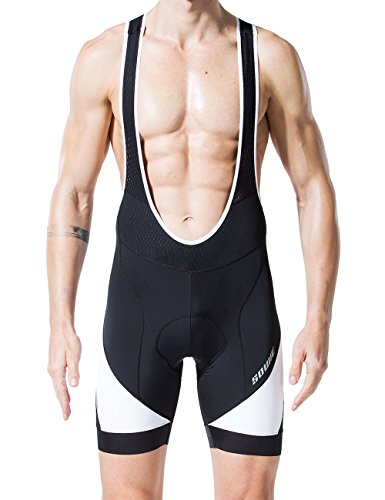 image for Souke Sports Men's Cycling Bib Shorts 4D Padded Bike Biking Pants Brea