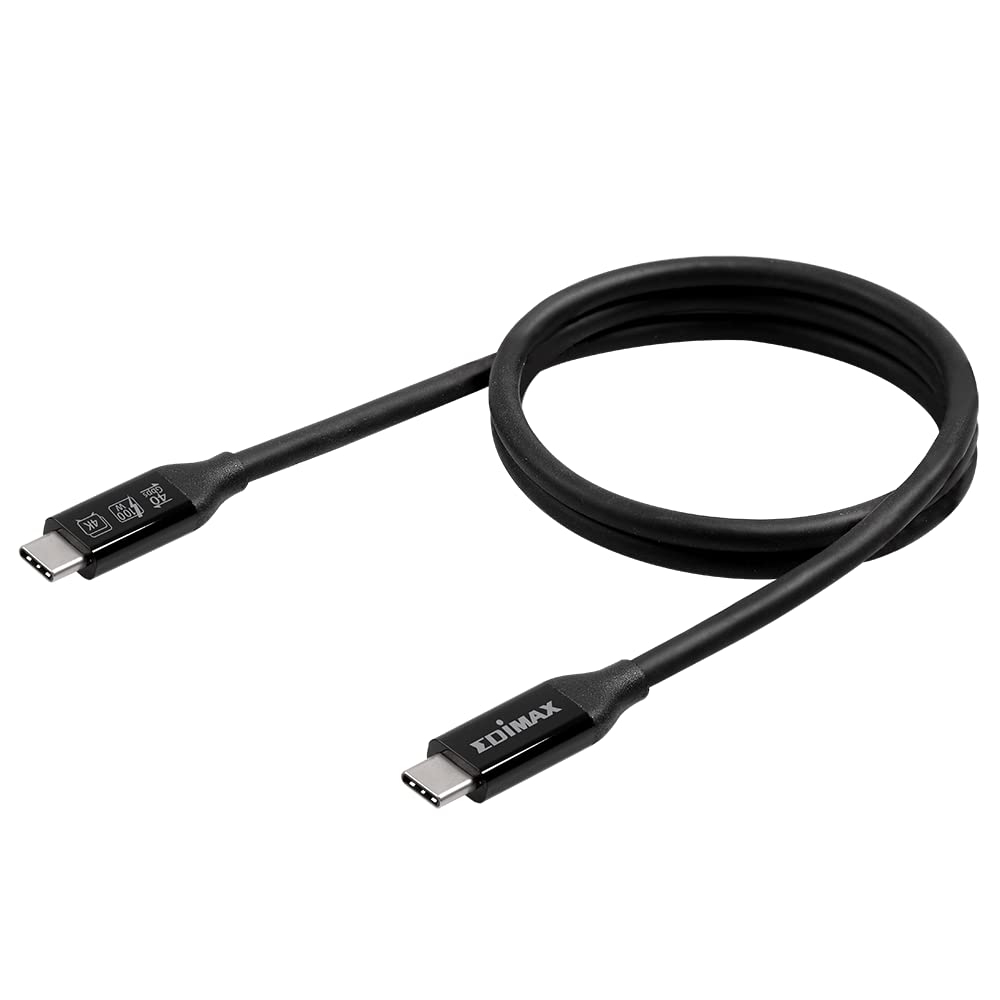 Edimax 40Gbps USB4 Thunderbolt 3 Cable (USB-C to USB-C), UC4-005TB