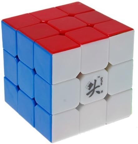 DY ZhanChi 3x3x3 Stickerless Speed Cube Magic Cube 57mm + CFOP 3x3 Rubik's Cube Method Card
