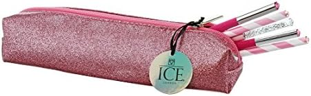 ICE London Glitter Pencil Case Set - Pink