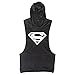 TECOFFER Bodybuilding Stringer Men's Hoodie Sleeveless T-Shirts Workout Fitness Gym Tank Top (Black, M)