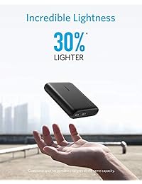 Anker Powercore 13000 Cargador portátil Compacto 13000 mAh 2 puertos, cargador de teléfono ultraportátil con PoderIQ y elevación de tensión. Tecnología para iPhone, iPad, Samsung Galaxy, Negro